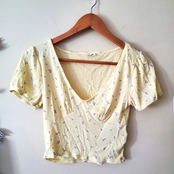 Puff sleeve floral top - Picture 1 of 4